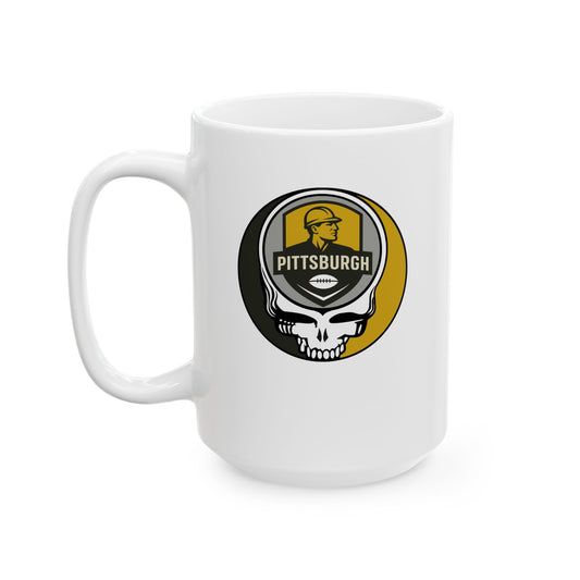 Pittsburgh Football Stealie Ceramic Coffee Mug - NFL