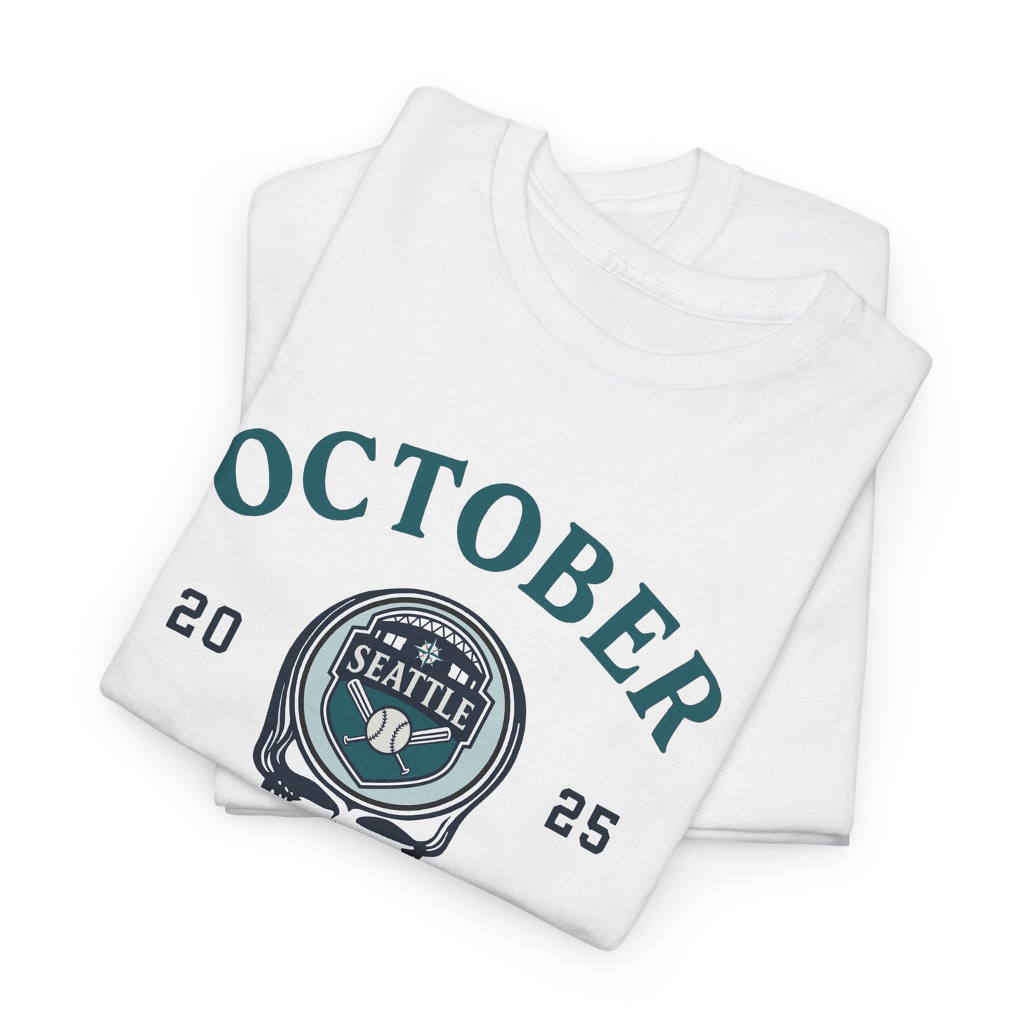 Seattle Baseball Playoffs 2025 October Baseball Stealie Grateful Dead T-shirt