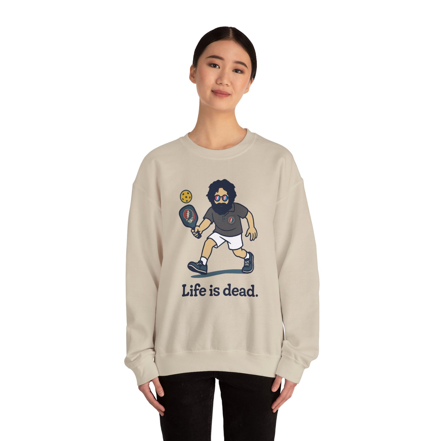 Jerry's in A Pickle | Life is dead. Crewneck Sweatshirt