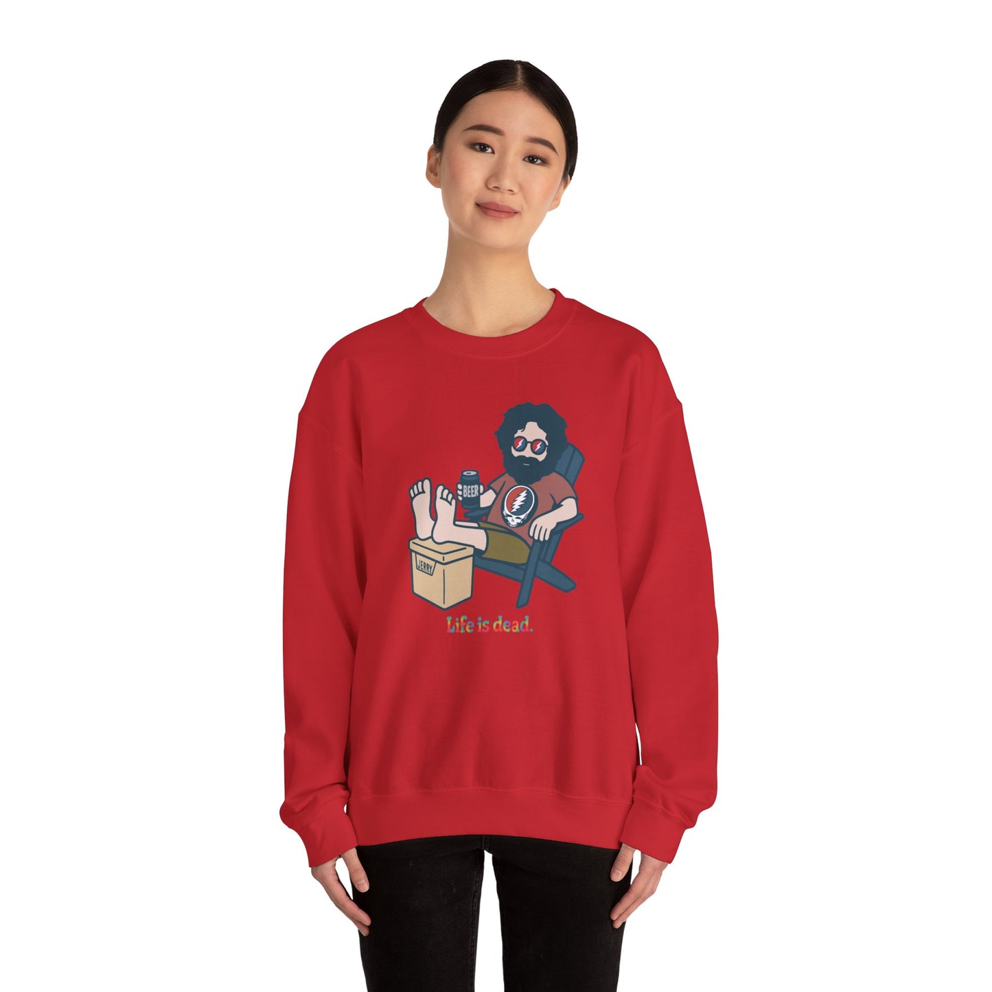 Stay Cool, Jerry Life is dead. Crewneck Sweatshirt
