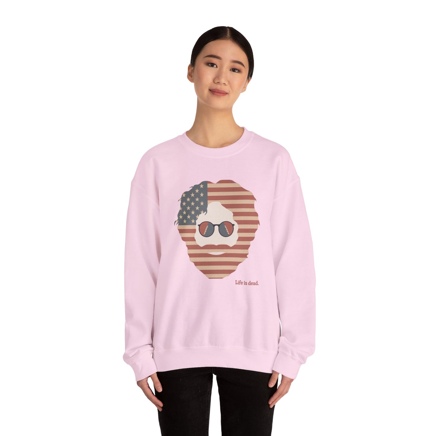 Stars & Stripes Jerry | Life is dead. Crewneck Sweatshirt