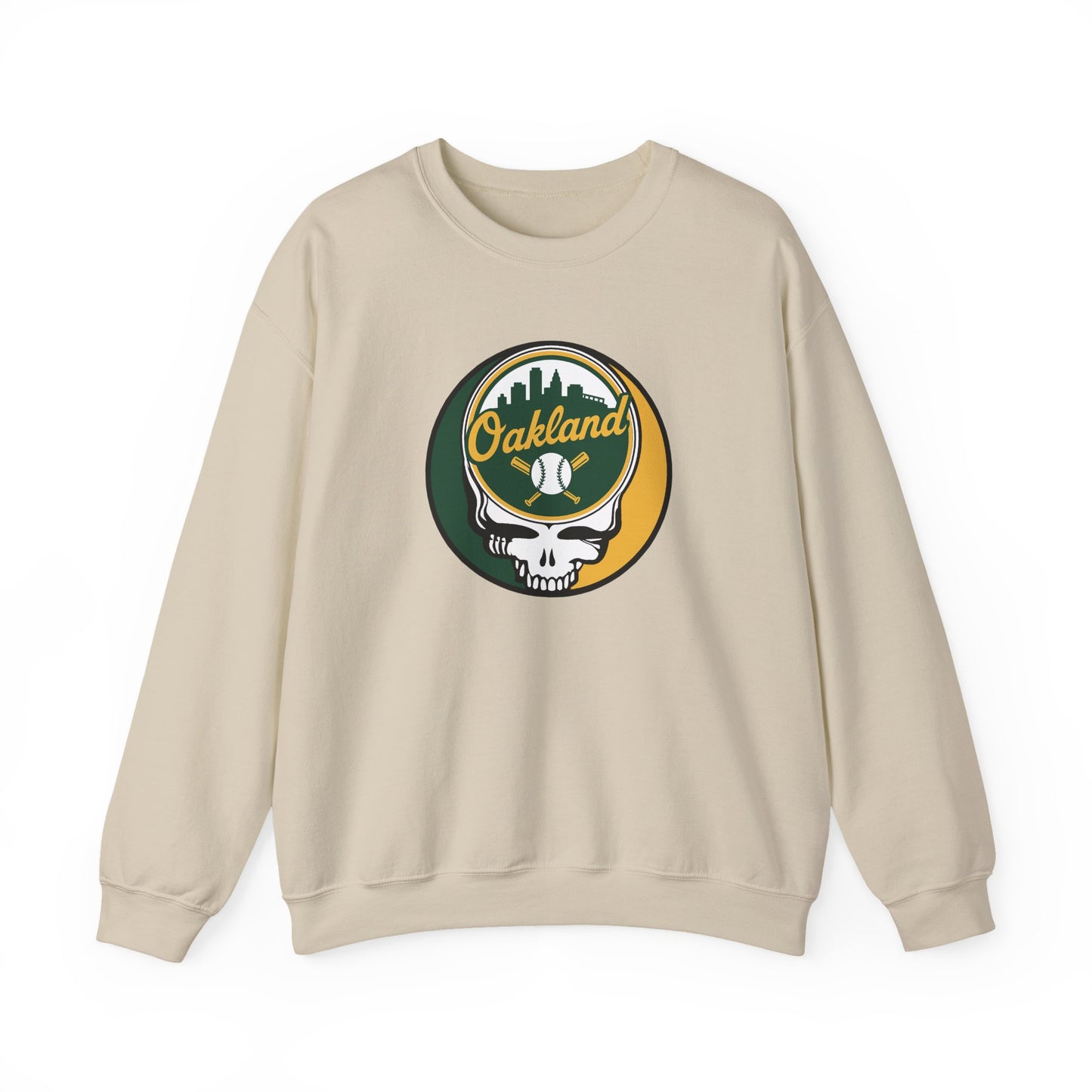 Oakland A's Stealie Grateful Dead Crewneck Sweatshirt - MLB