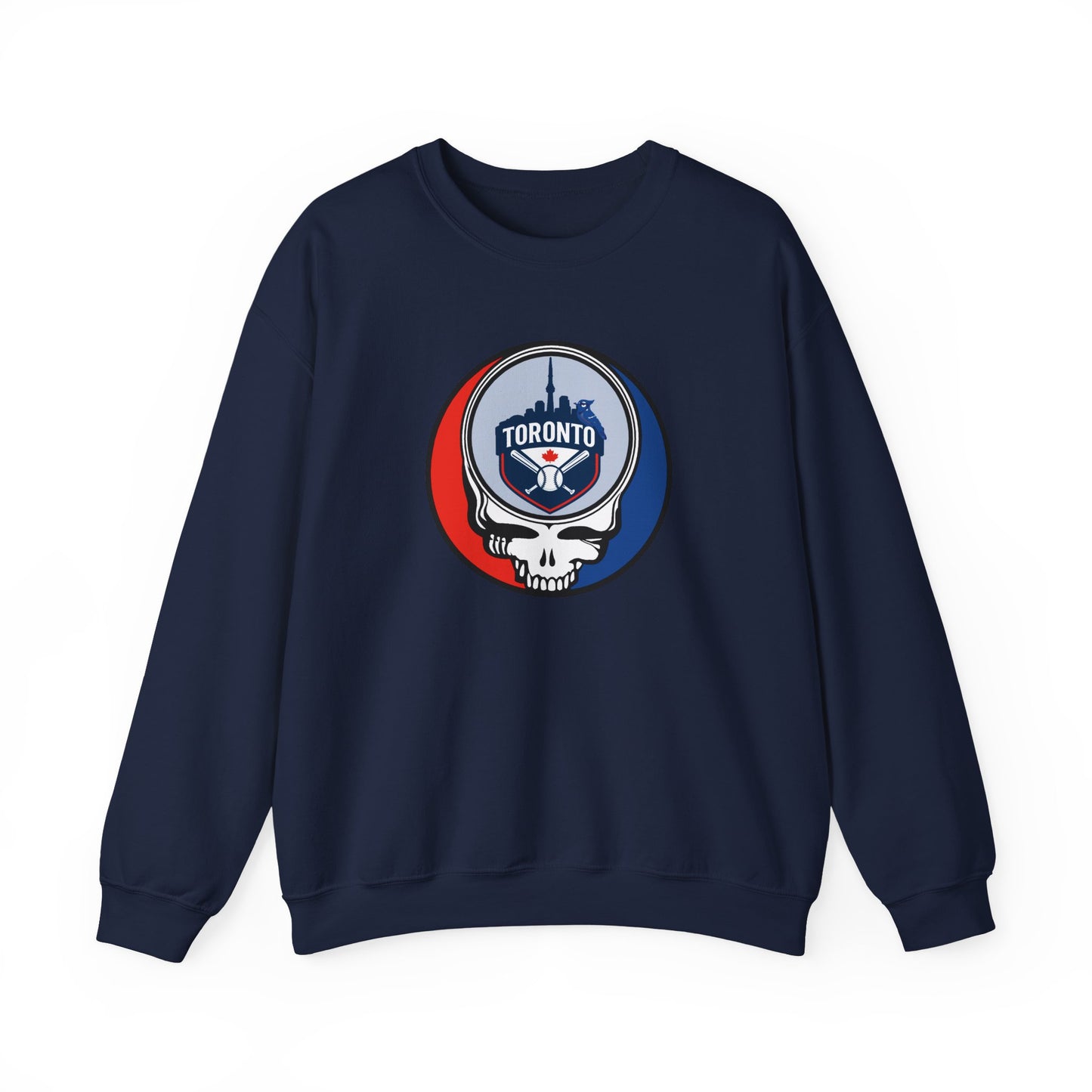 Toronto Blue Jays Stealie Grateful Dead Crewneck Sweatshirt - MLB