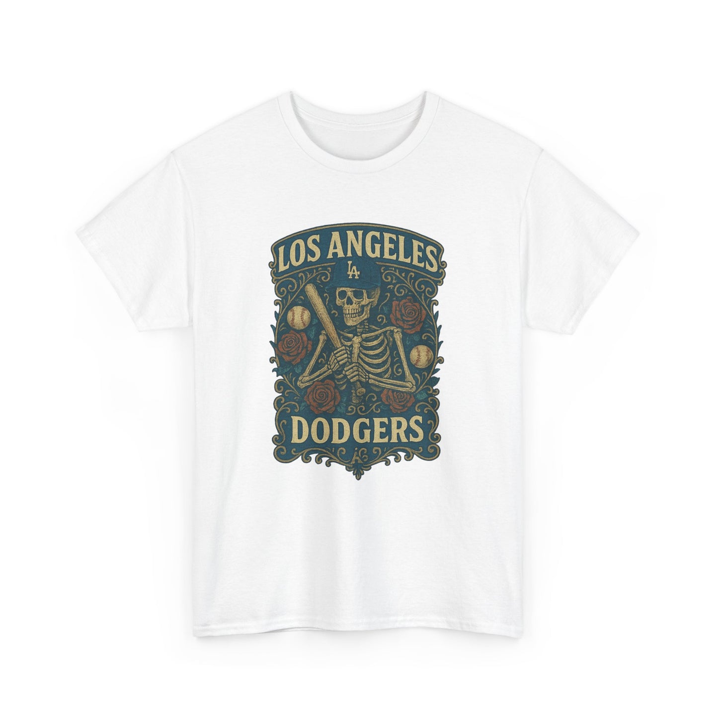 Los Angeles Dodgers Retro Poster Art T-shirt