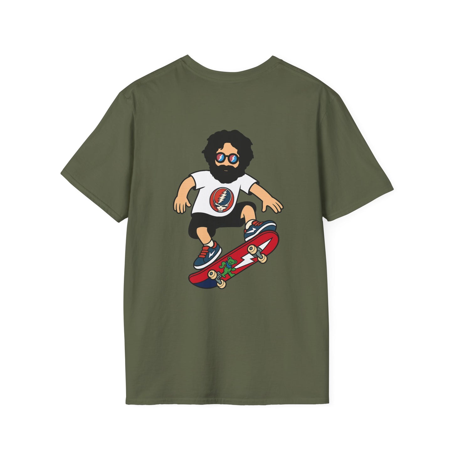 Shreddin' Jerry - Life is dead. Two-Sided Print Grateful Dead TShirt