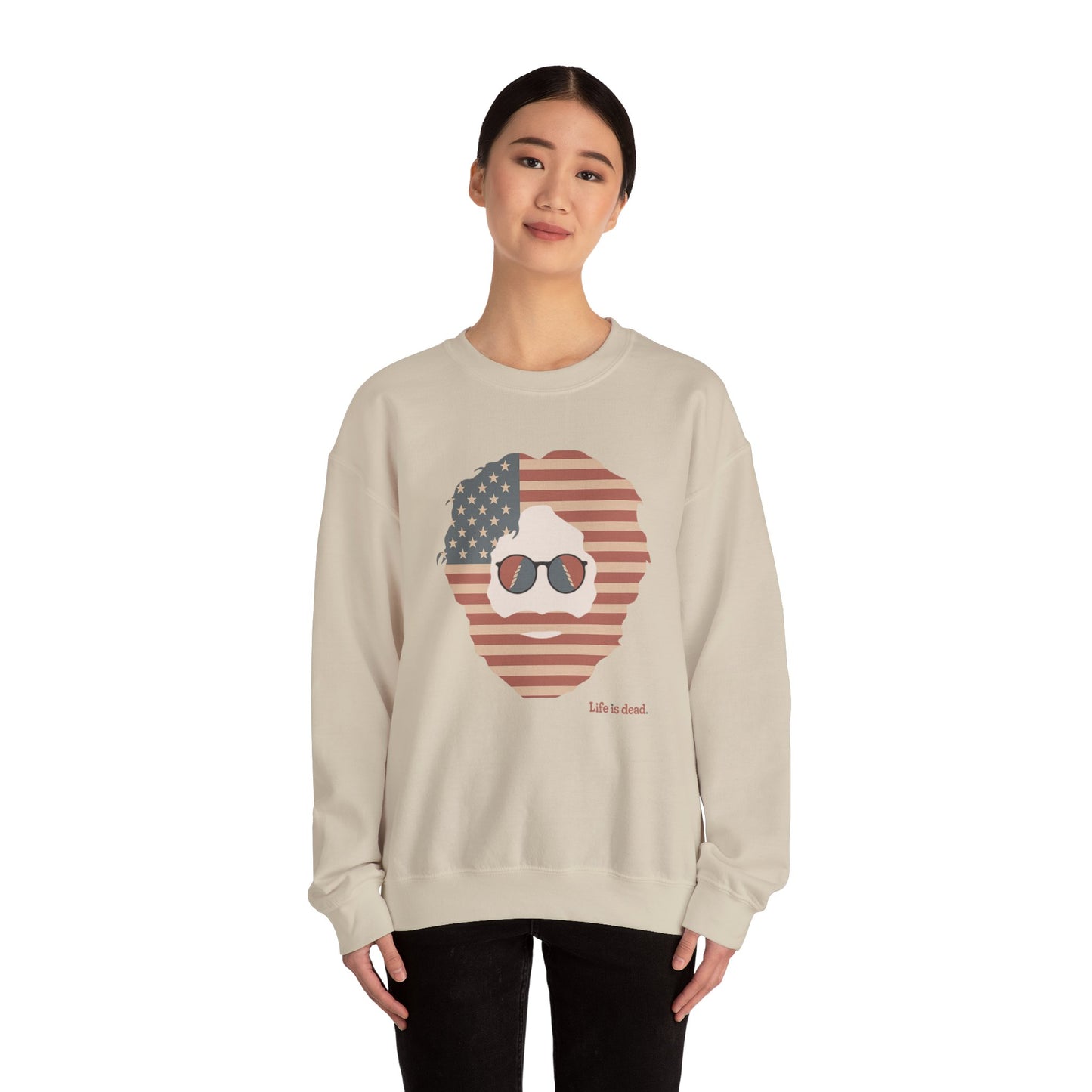 Stars & Stripes Jerry | Life is dead. Crewneck Sweatshirt