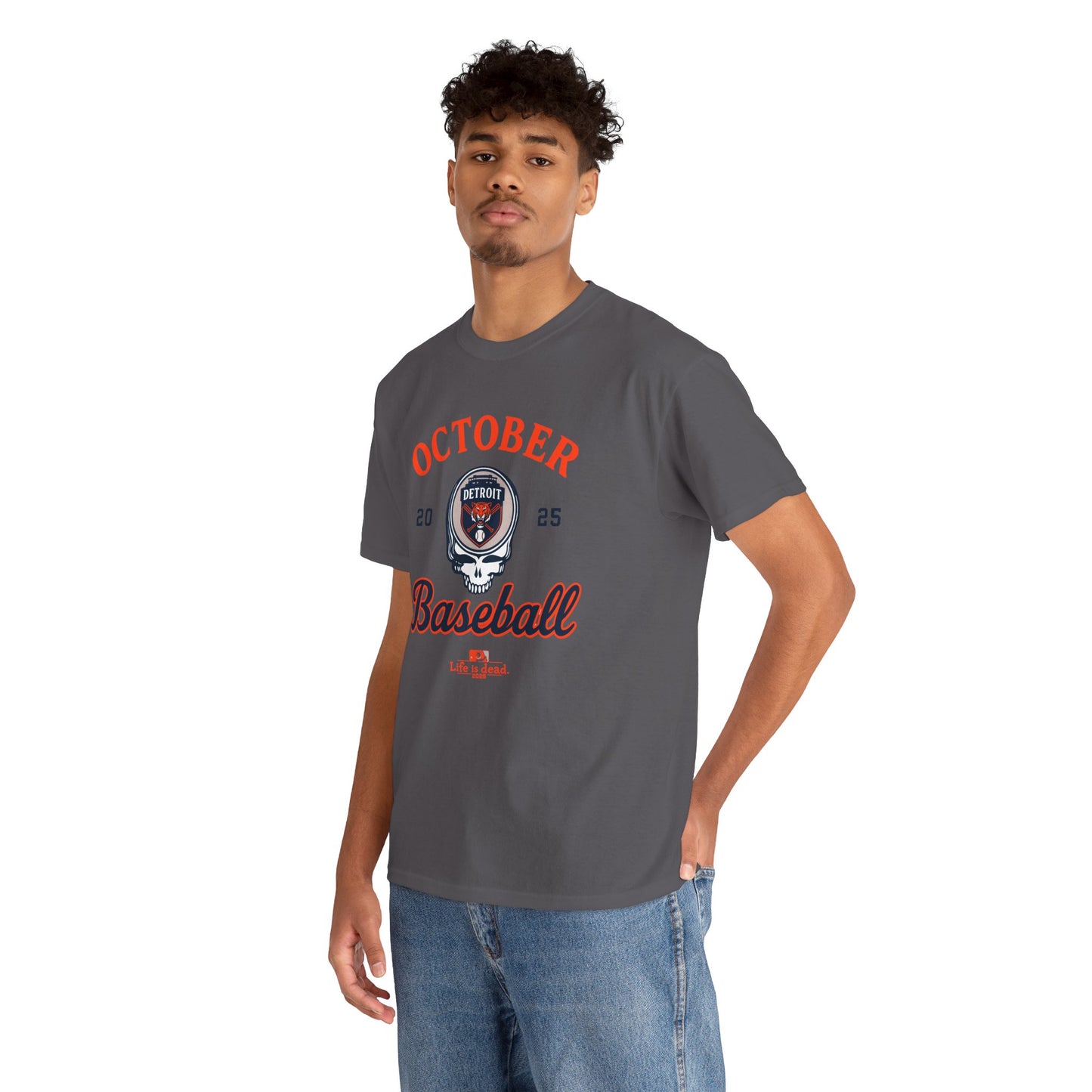 Detroit Tigers Playoffs 2025 Stealie Grateful Dead Tshirt