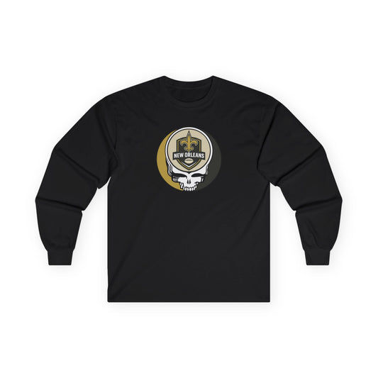New Orleans Football Stealie Ultra Cotton Long Sleeve Tee