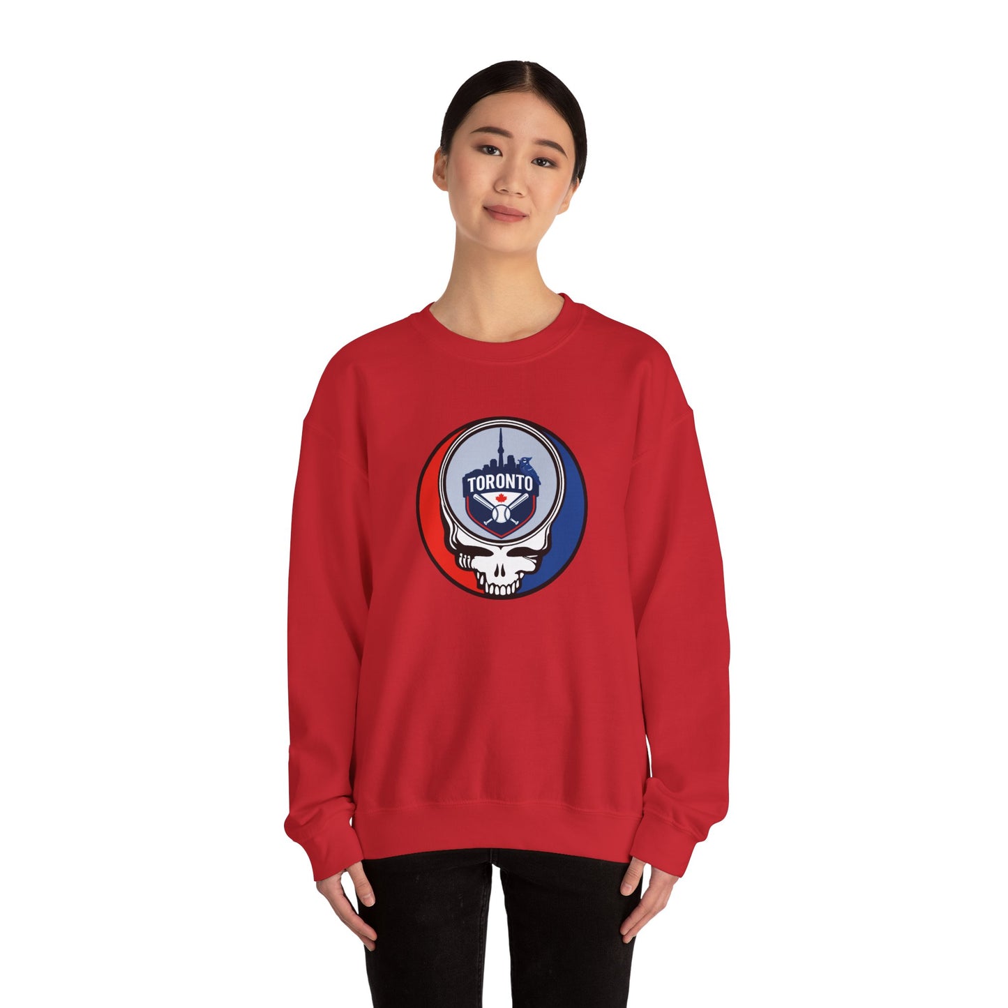 Toronto Blue Jays Stealie Grateful Dead Crewneck Sweatshirt - MLB