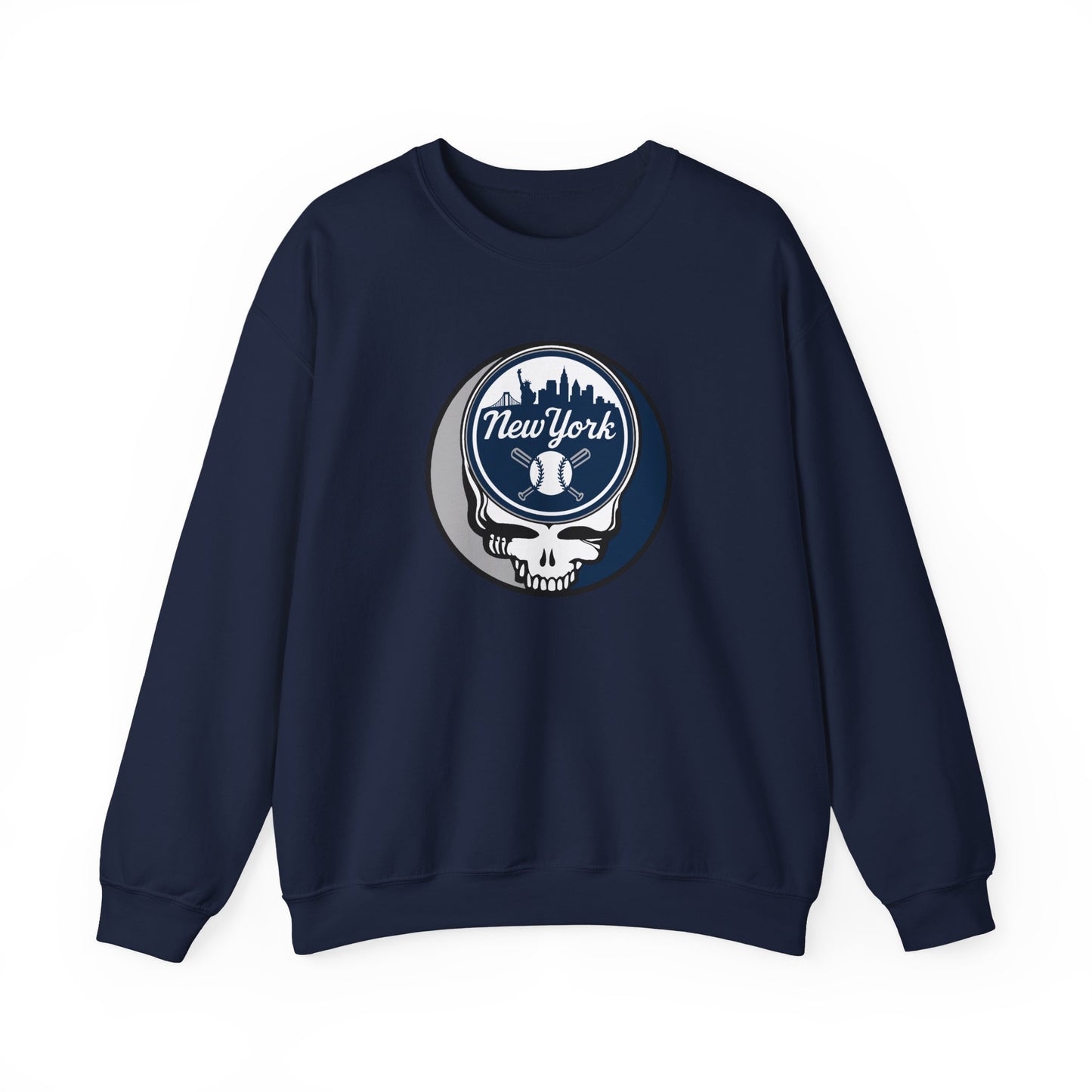 New York Yankees Stealie Grateful Dead Crewneck Sweatshirt - MLB