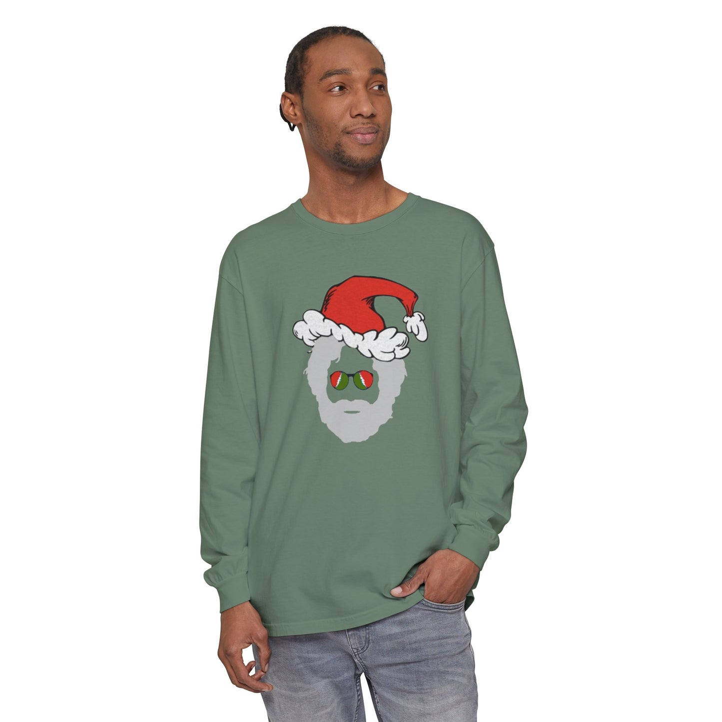 Santa Jerry Vineyard Collection Garment-dyed Long Sleeve T-Shirt