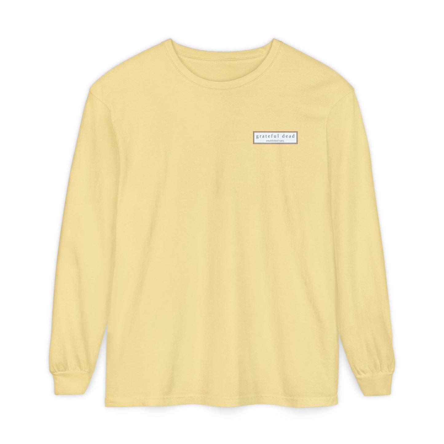 Grateful Dead Jerry Garcia Two-Sided Vineyard Collection Garment-dyed Long Sleeve T-Shirt