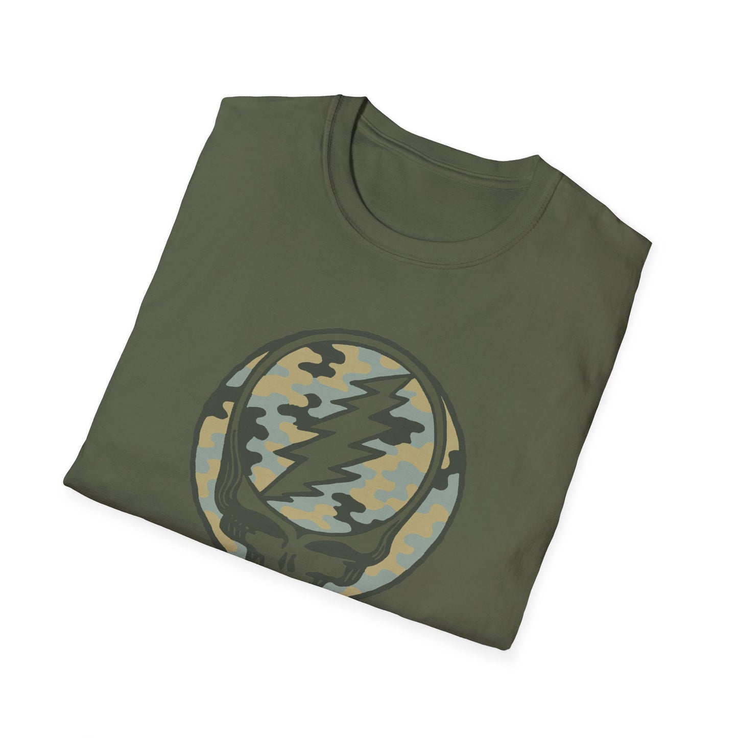 Camo Stealie Color Match Vineyard Collection Grateful Dead TShirt
