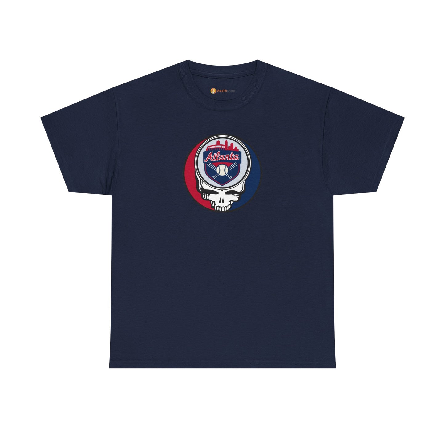 Atlanta Braves Grateful Dead Steal Your Face T-Shirt - MLB