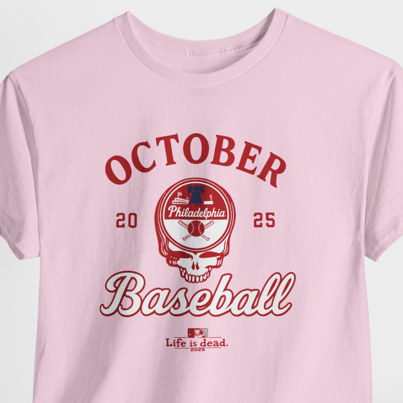Philadelphia Phillies Playoffs 2025 Stealie Grateful Dead Tshirt