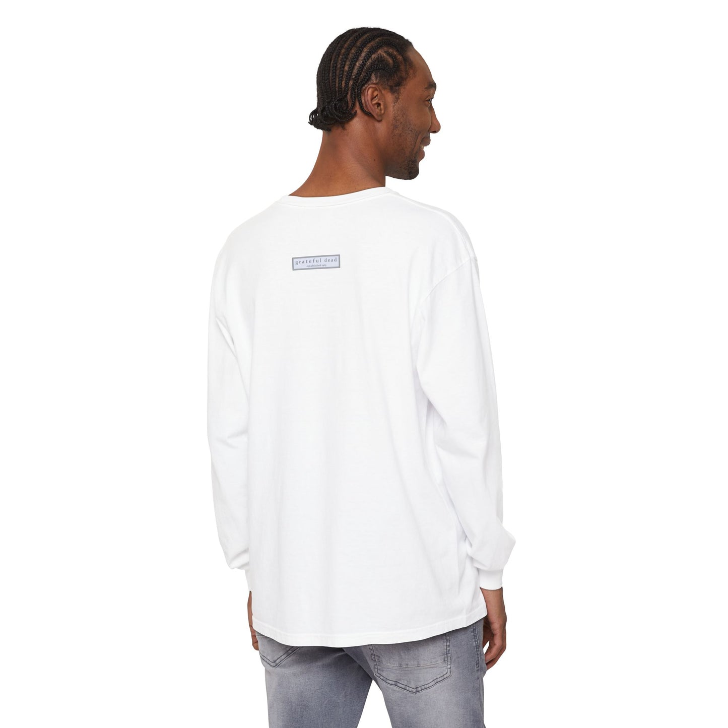 Patchwork Bear Double-Sided Vineyard Collection Garment-dyed Long Sleeve T-Shirt