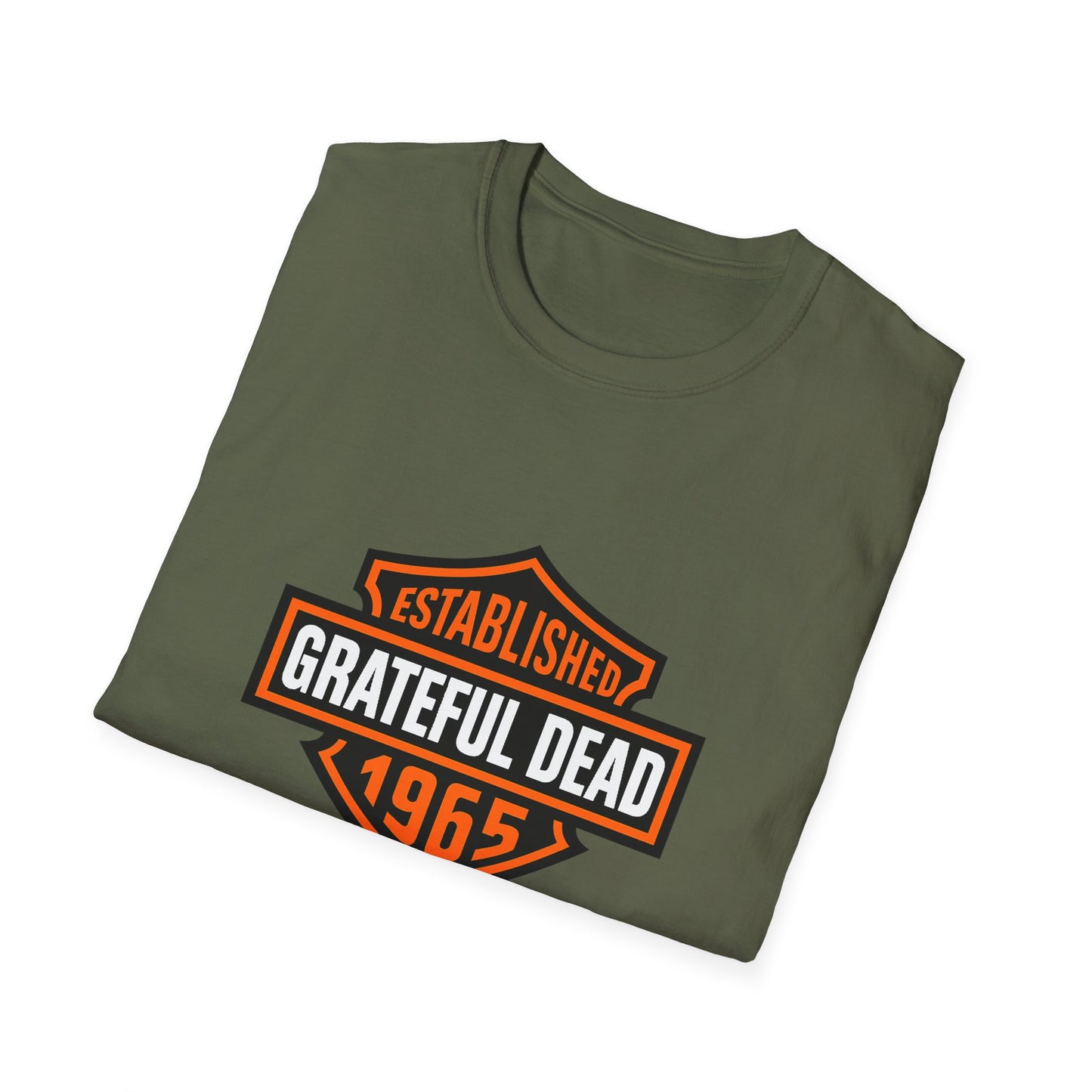 Harley Style Grateful Dead Logo Biker Tee