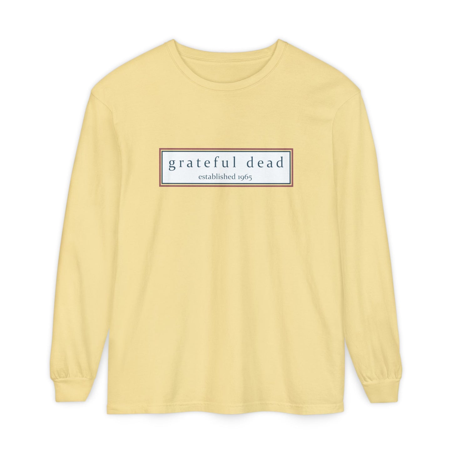 Grateful Dead Dancing Bear Two-Sided Vineyard Collection Garment-dyed Long Sleeve T-Shirt