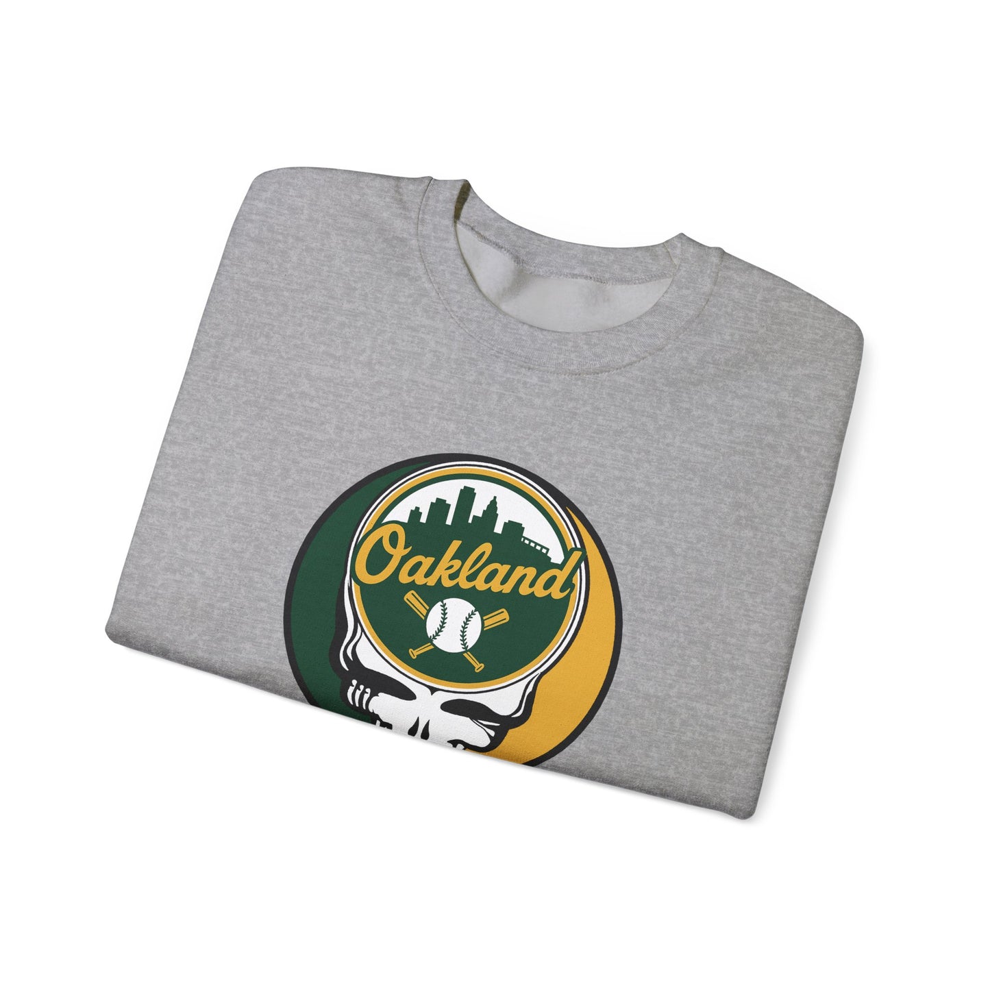 Oakland A's Stealie Grateful Dead Crewneck Sweatshirt - MLB