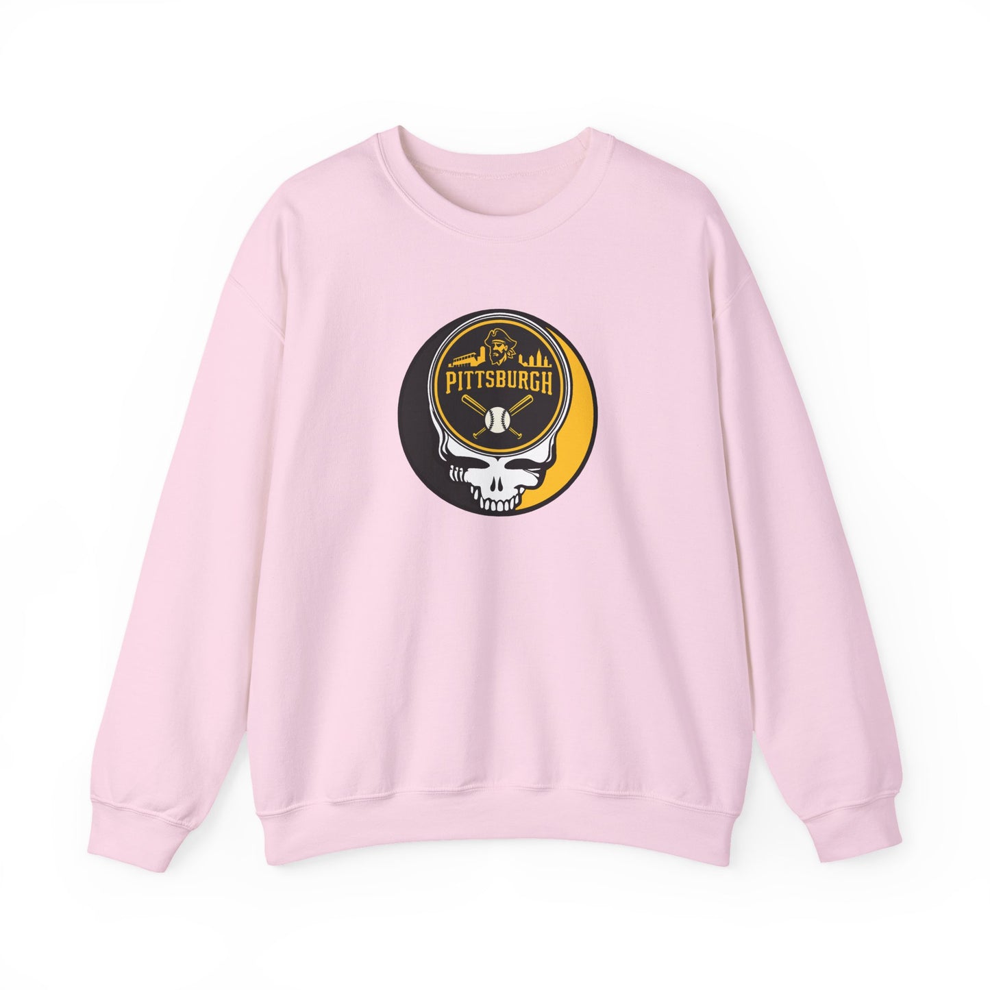 Pittsburgh Pirates Grateful Dead Stealie Crewneck Sweatshirt - MLB