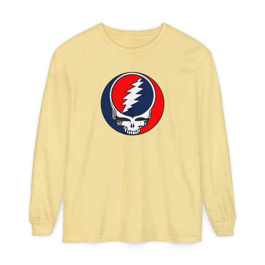 Classic Stealie Grateful Dead Vineyard Collection Garment-dyed Long Sleeve T-Shirt