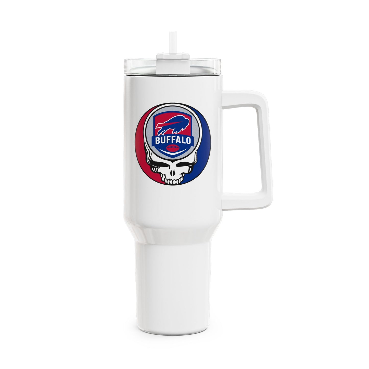 Buffalo Football Stealie "Fat Man" Tumbler, Double Insulated 40oz Travel Mug - NFL