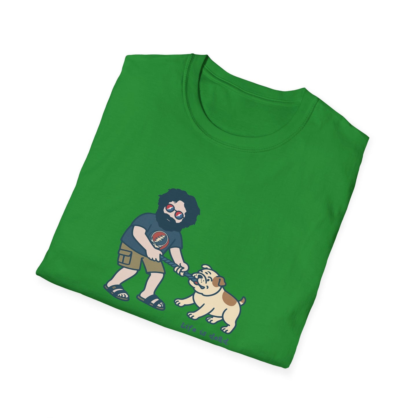 Jerry and Frank are Tuggin' - Life is dead. Grateful Dead TShirt