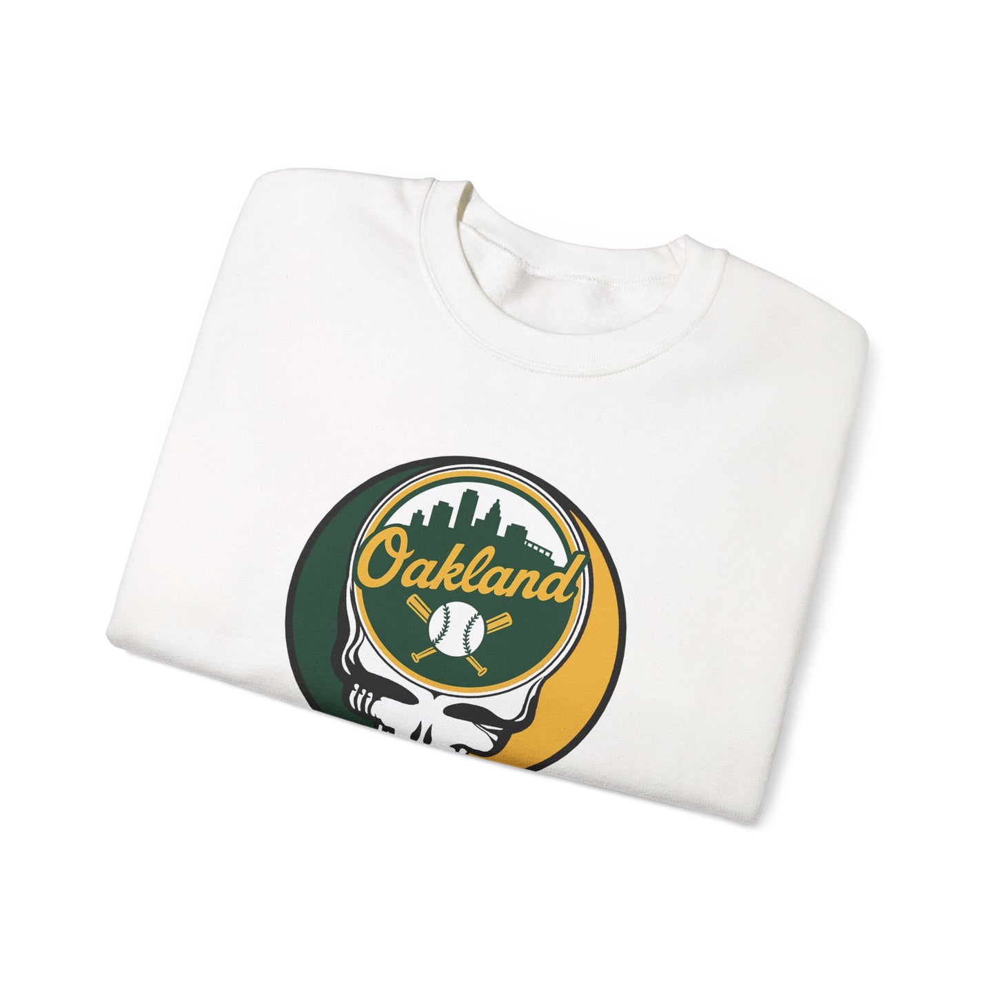 Oakland A's Stealie Grateful Dead Crewneck Sweatshirt - MLB