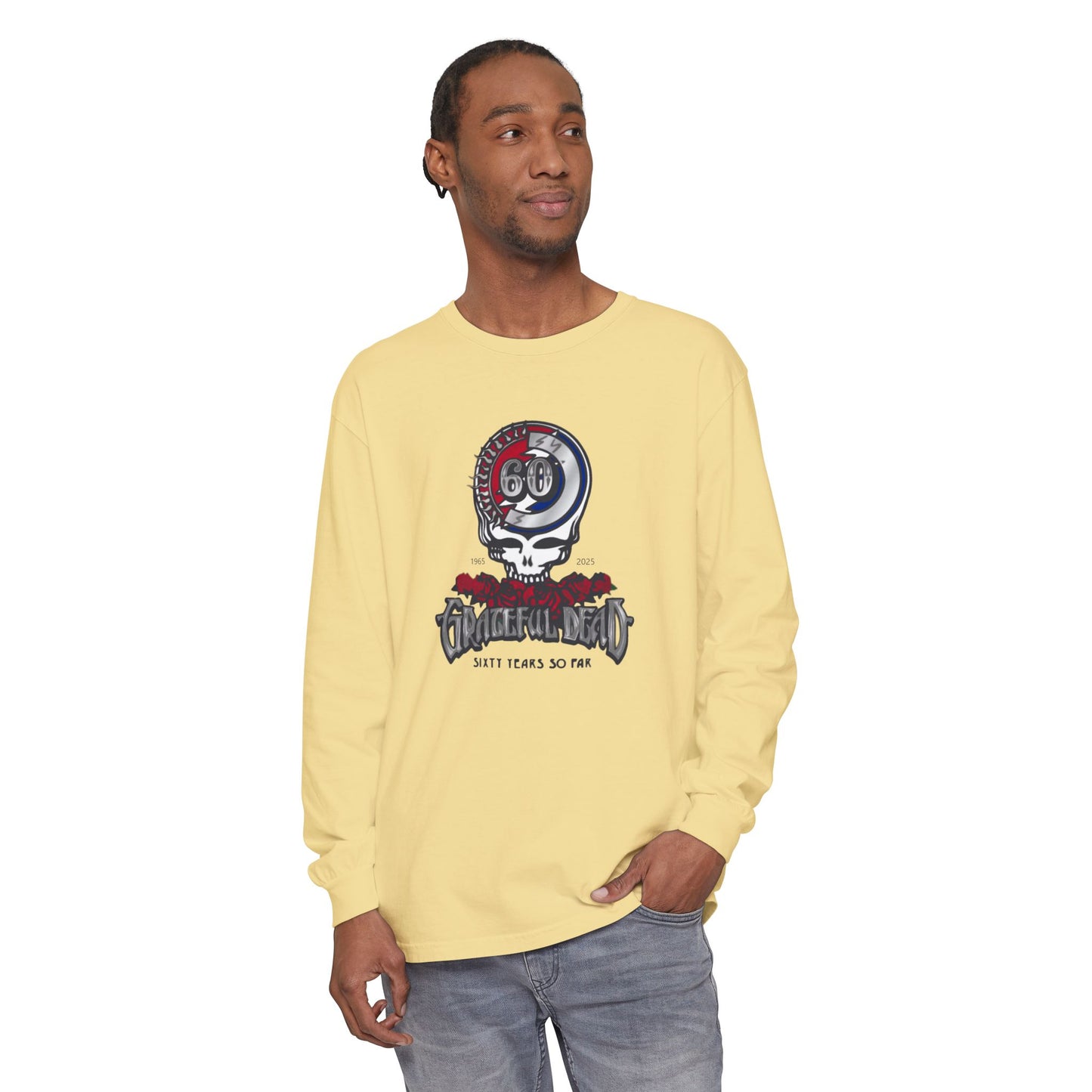 Grateful Dead 60th Anniversary Vineyard Collection Garment-dyed Long Sleeve T-Shirt