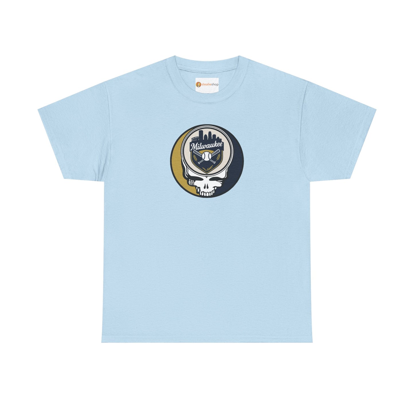 Milwaukee Brewers Grateful Dead Steal Your Face T-Shirt - MLB
