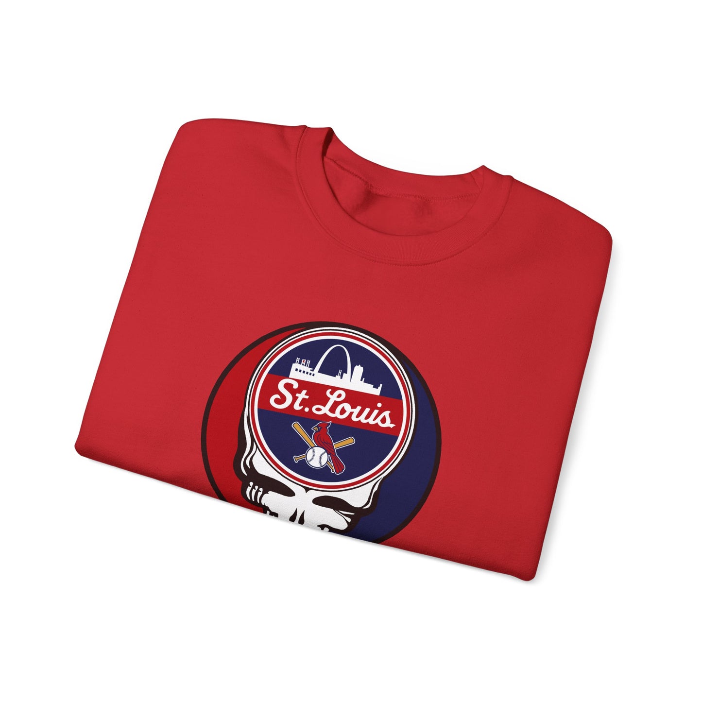 St. Louis Cardinals Stealie Grateful Dead Crewneck Sweatshirt - MLB