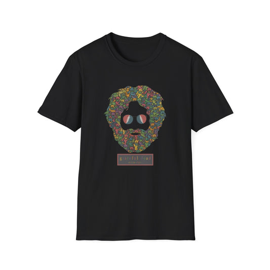 Jerry Garcia Dancing Bears Face - Vineyard Collection Grateful Dead TShirt