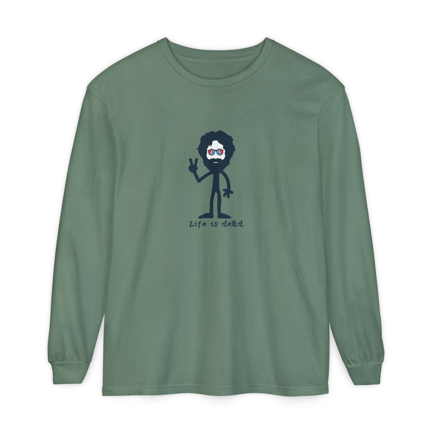 Peace Loving Jerry Vineyard Collection Garment-dyed Long Sleeve T-Shirt