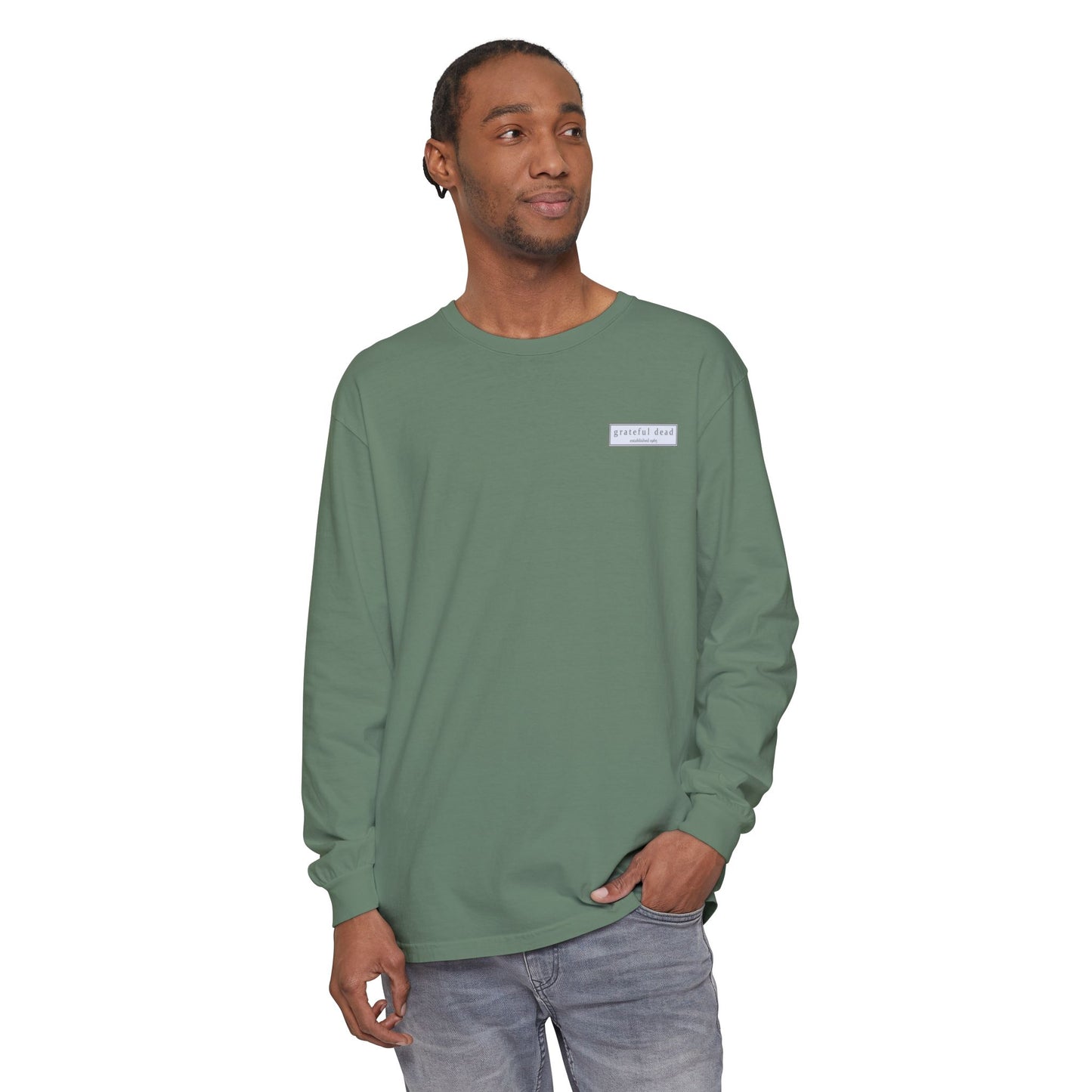 Jerry's Takin' The Bus Two-Sided Vineyard Collection Garment-dyed Long Sleeve T-Shirt