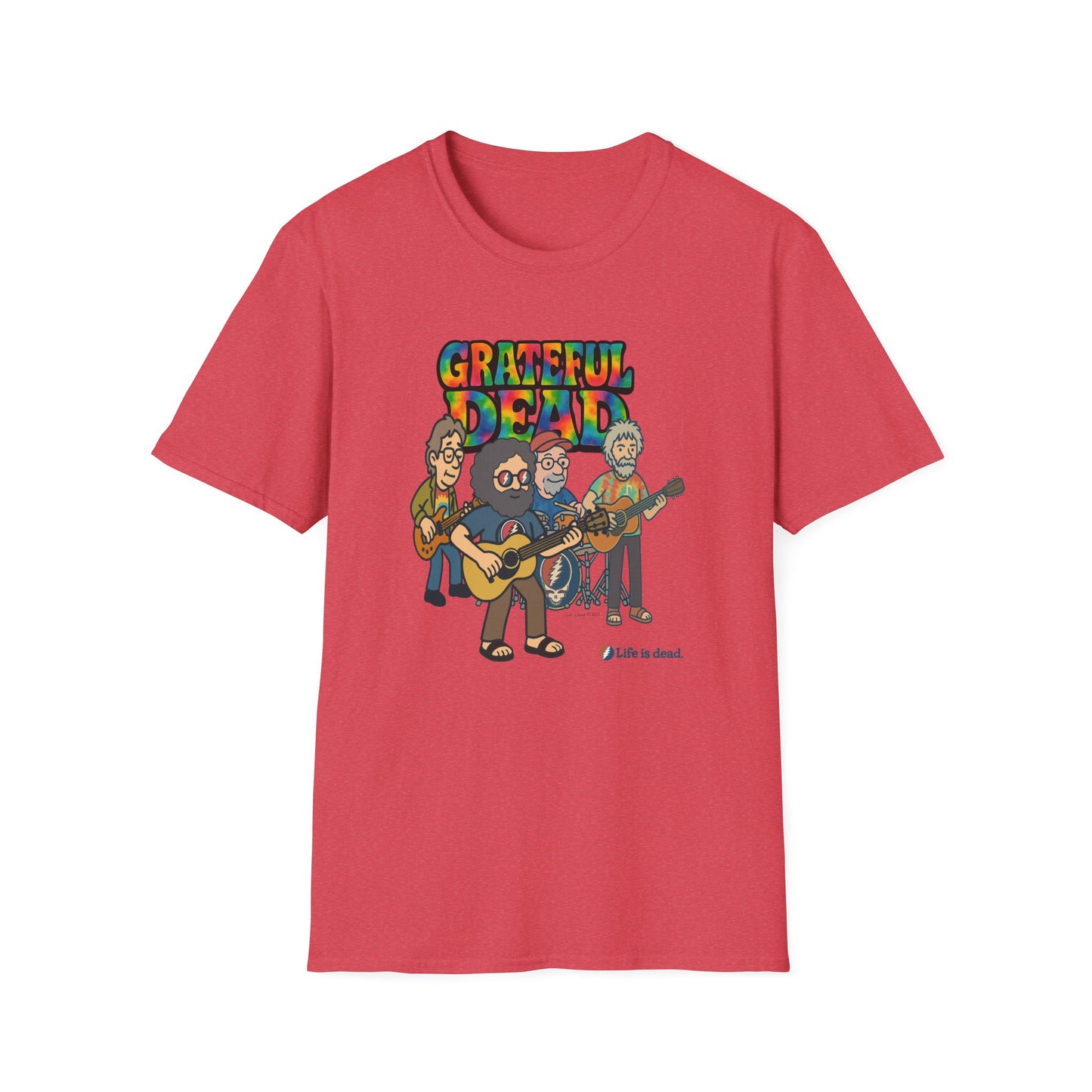 Jerry and The Boys - Life is dead. Grateful Dead TShirt