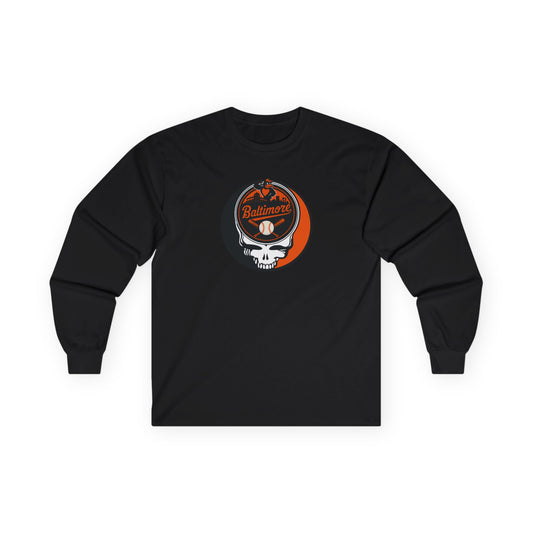 Baltimore Baseball Stealie Grateful Dead Long Sleeve Tee - MLB