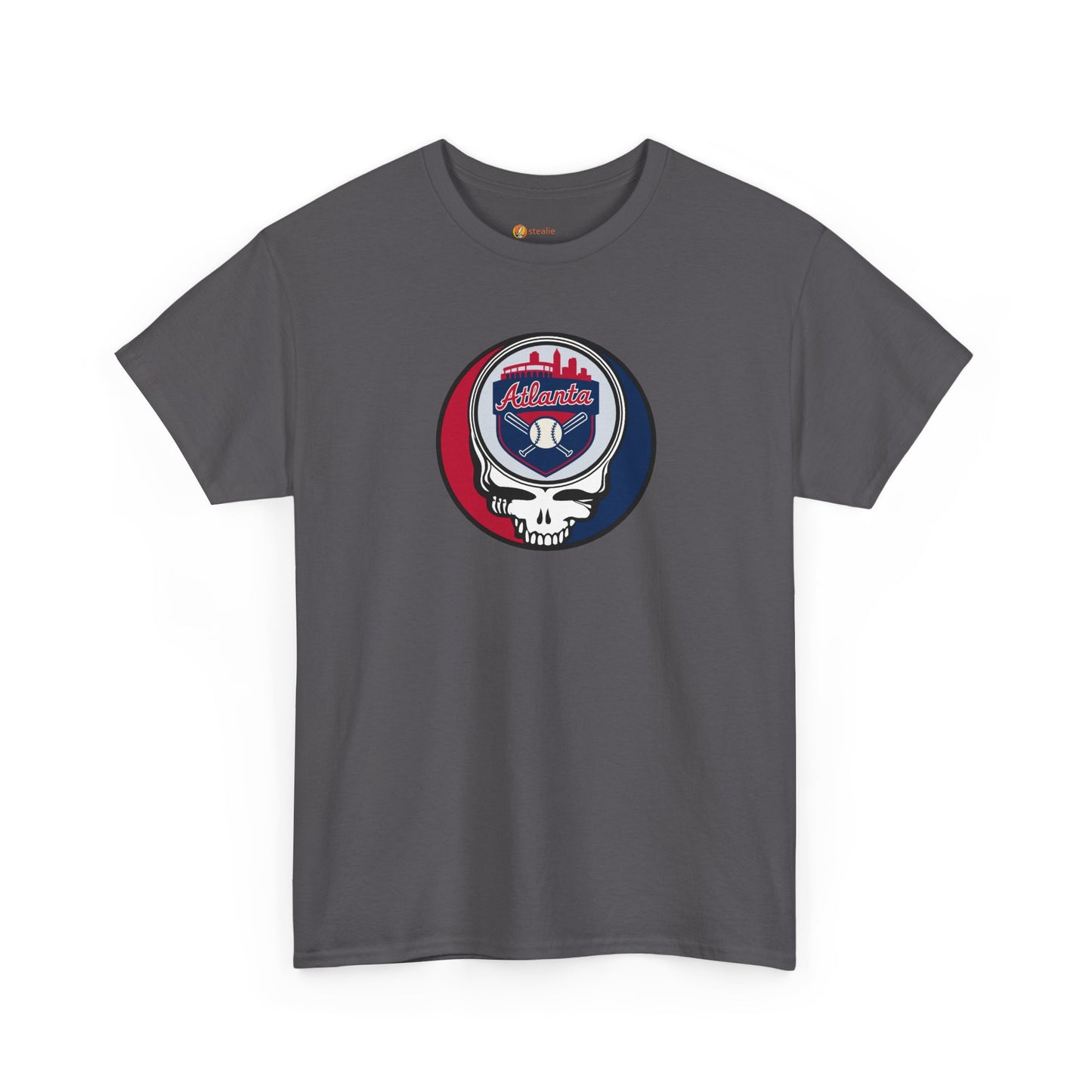 Atlanta Braves Grateful Dead Steal Your Face T-Shirt - MLB