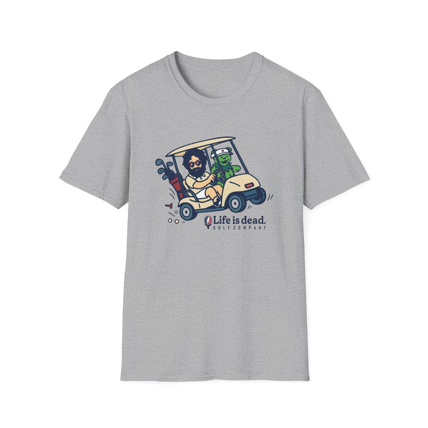 Joy Ridin' Jerry and The Bear Life is dead. Golf Company T-Shirt