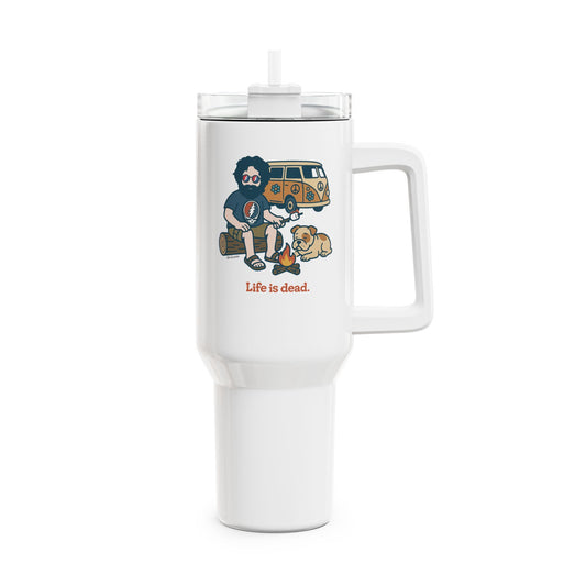 Campin' Jerry - Life is dead. "Fat Man" Tumbler, Double Insulated 40oz Travel Mug
