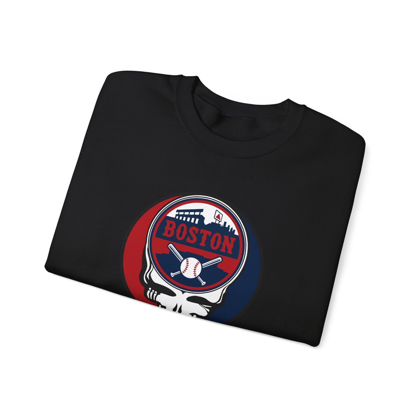Boston Red Sox Stealie Grateful Dead Crewneck Sweatshirt - MLB