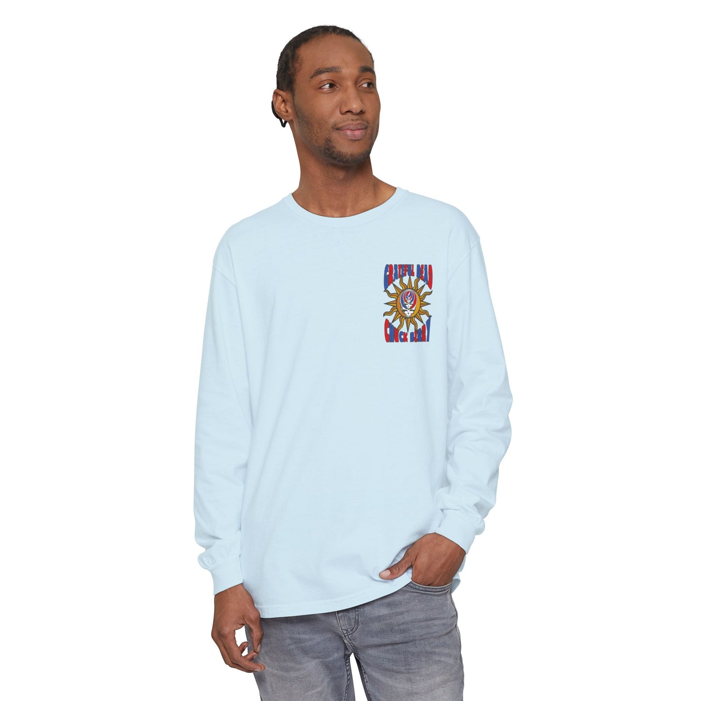 Grateful Dead and Chuck Berry Two-Sided Concert Tee - Vineyard Collection Garment-Dyed Long Sleeve
