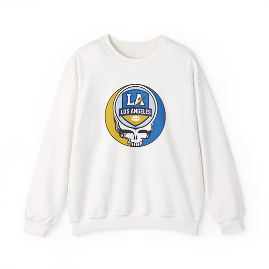 Los Angeles Football Grateful Dead Stealie Crewneck Sweatshirt - NFL