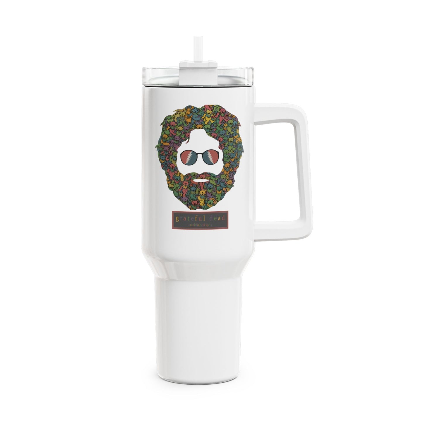 Dancing Bears Jerry Life is dead. "Fat Man" Tumbler, Double Insulated 40oz Travel Mug