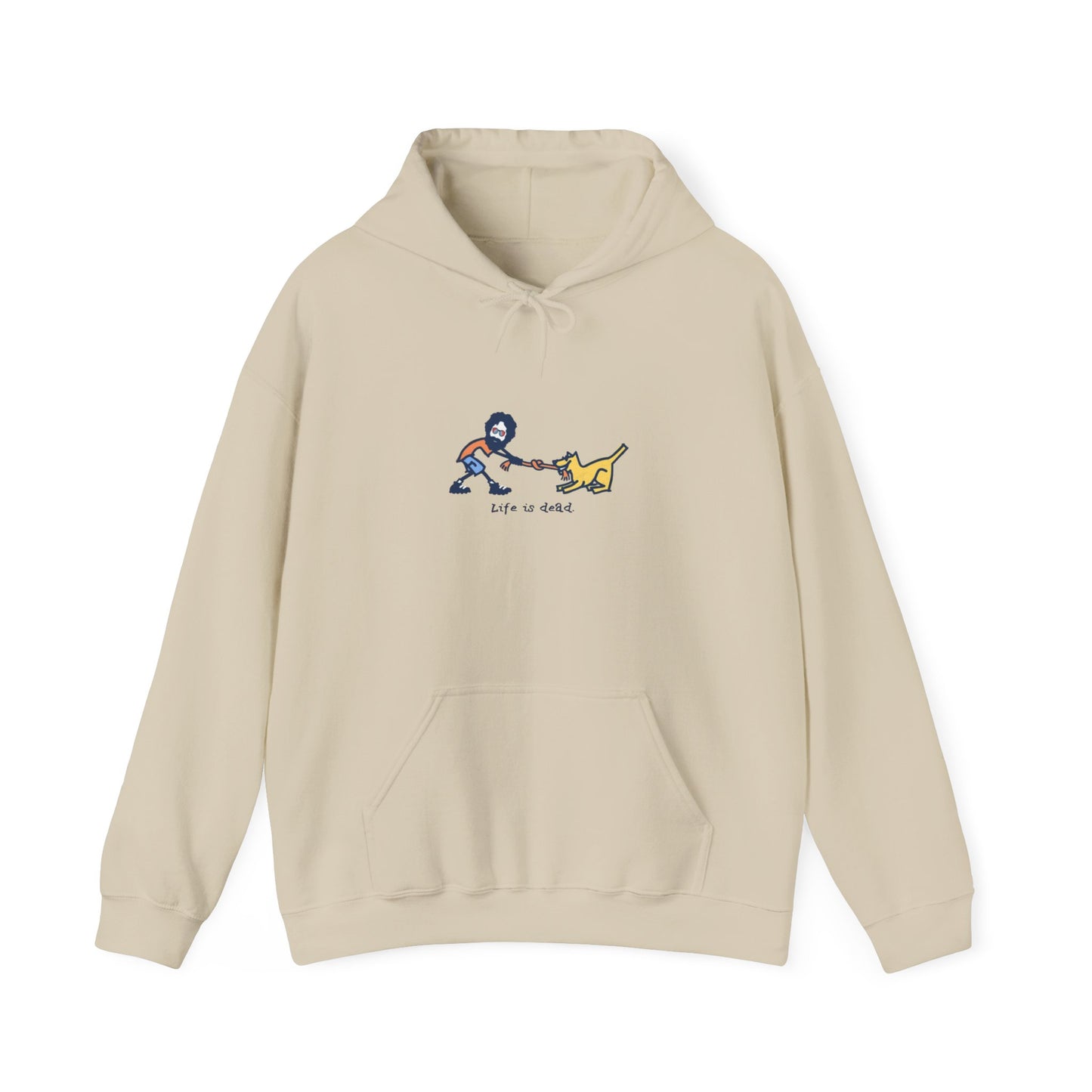 Life is dead. Jerry and His Best Friend Grateful Dead Unisex Hoodie