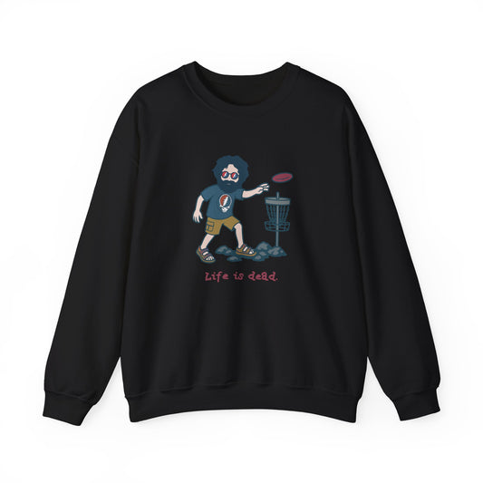 Disc Golfin' Jerry | Life is dead. Crewneck Sweatshirt