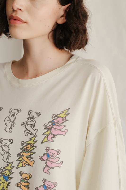 Grateful Dead Prism Bears Oversized Tee