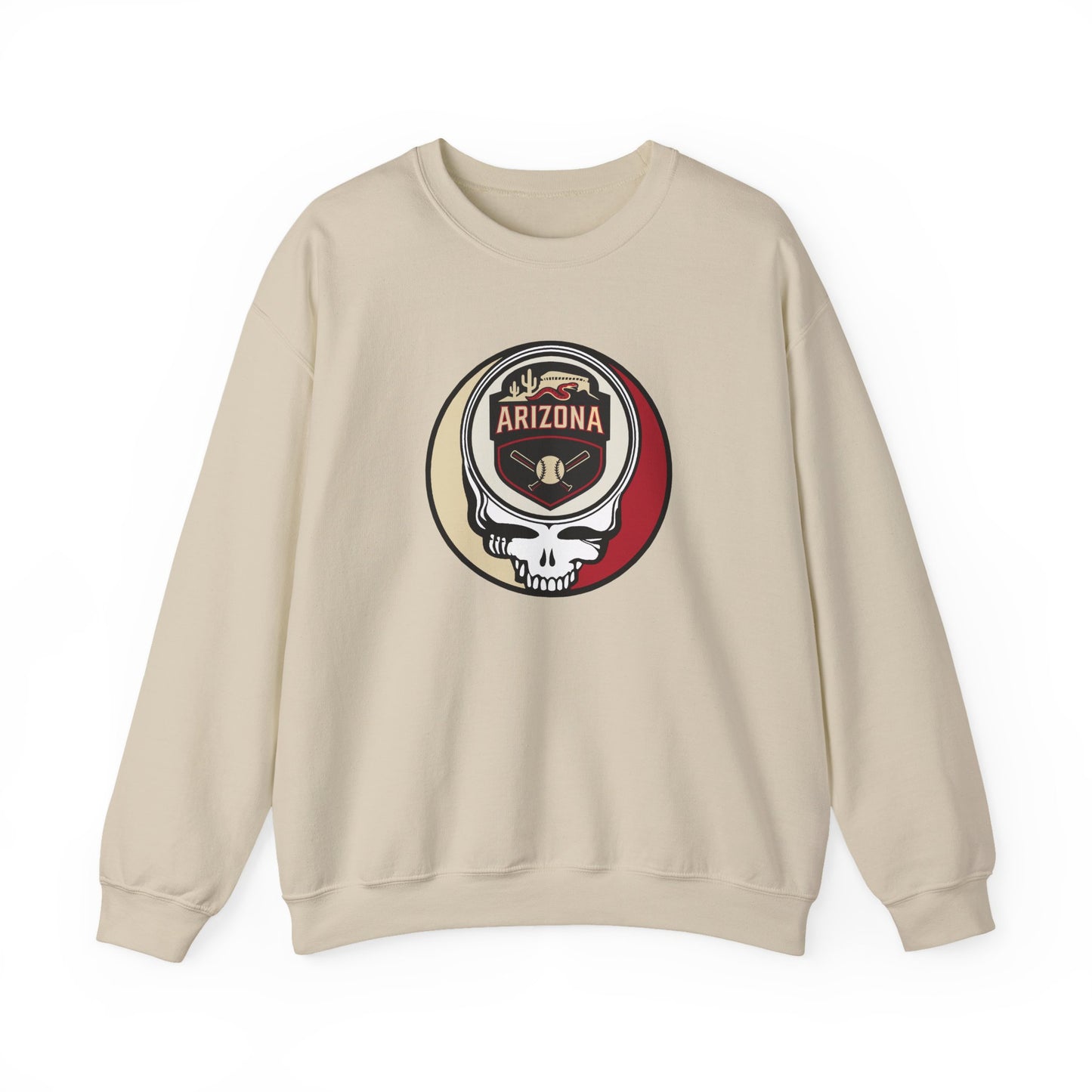 Arizona Diamondbacks Stealie Grateful Dead Crewneck Sweatshirt - MLB