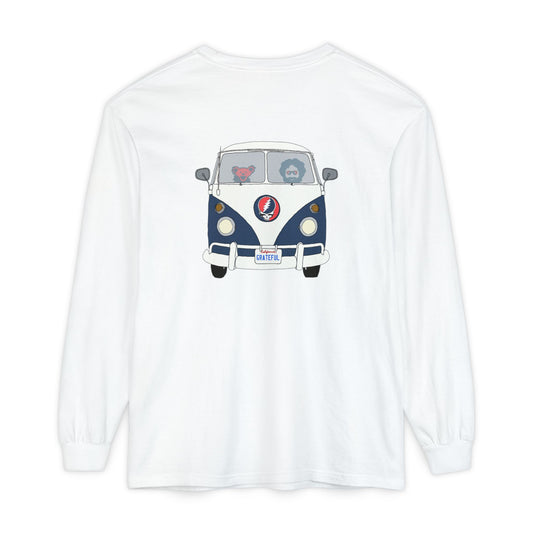 Jerry's Takin' The Bus Two-Sided Vineyard Collection Garment-dyed Long Sleeve T-Shirt