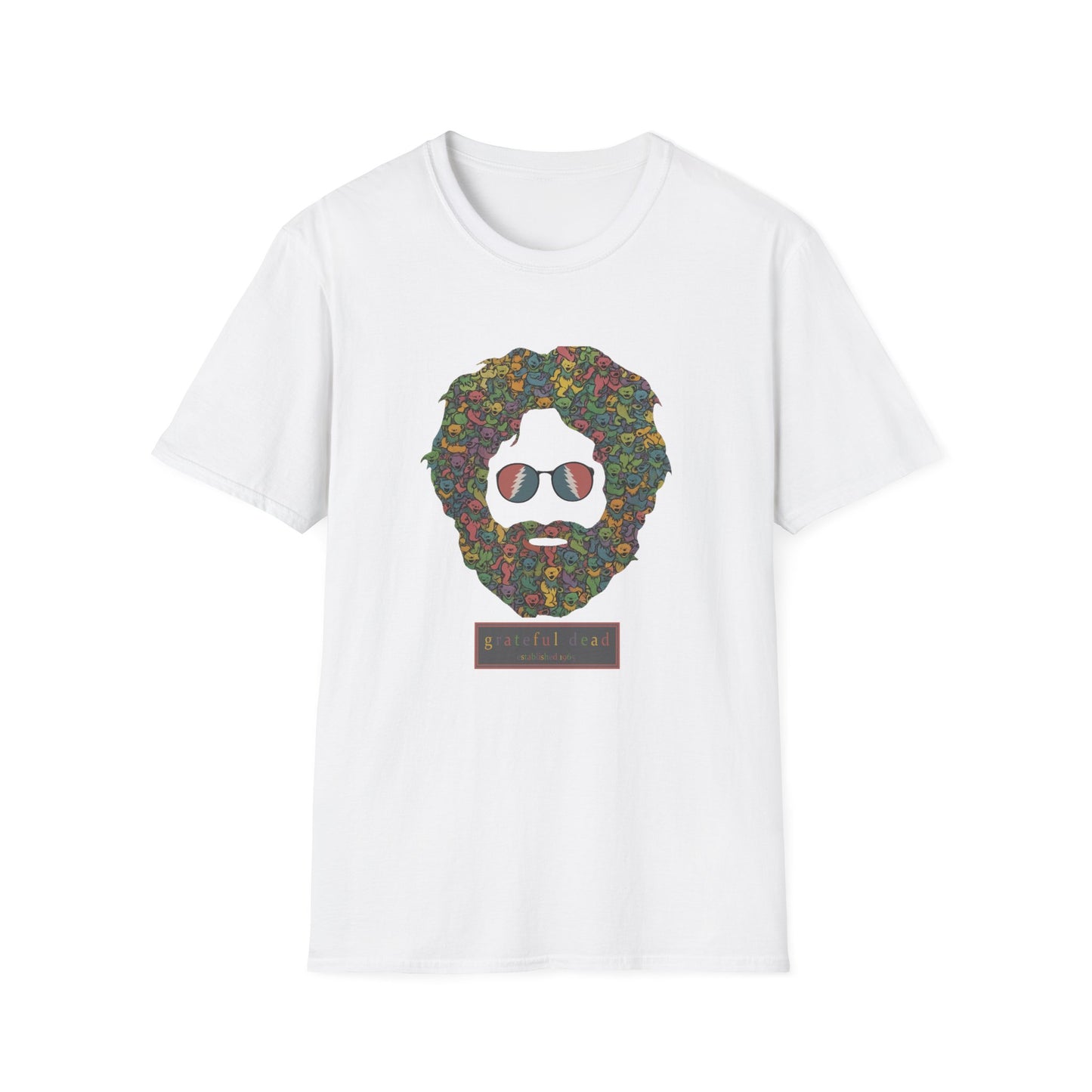 Jerry Garcia Dancing Bears Face - Vineyard Collection Grateful Dead TShirt