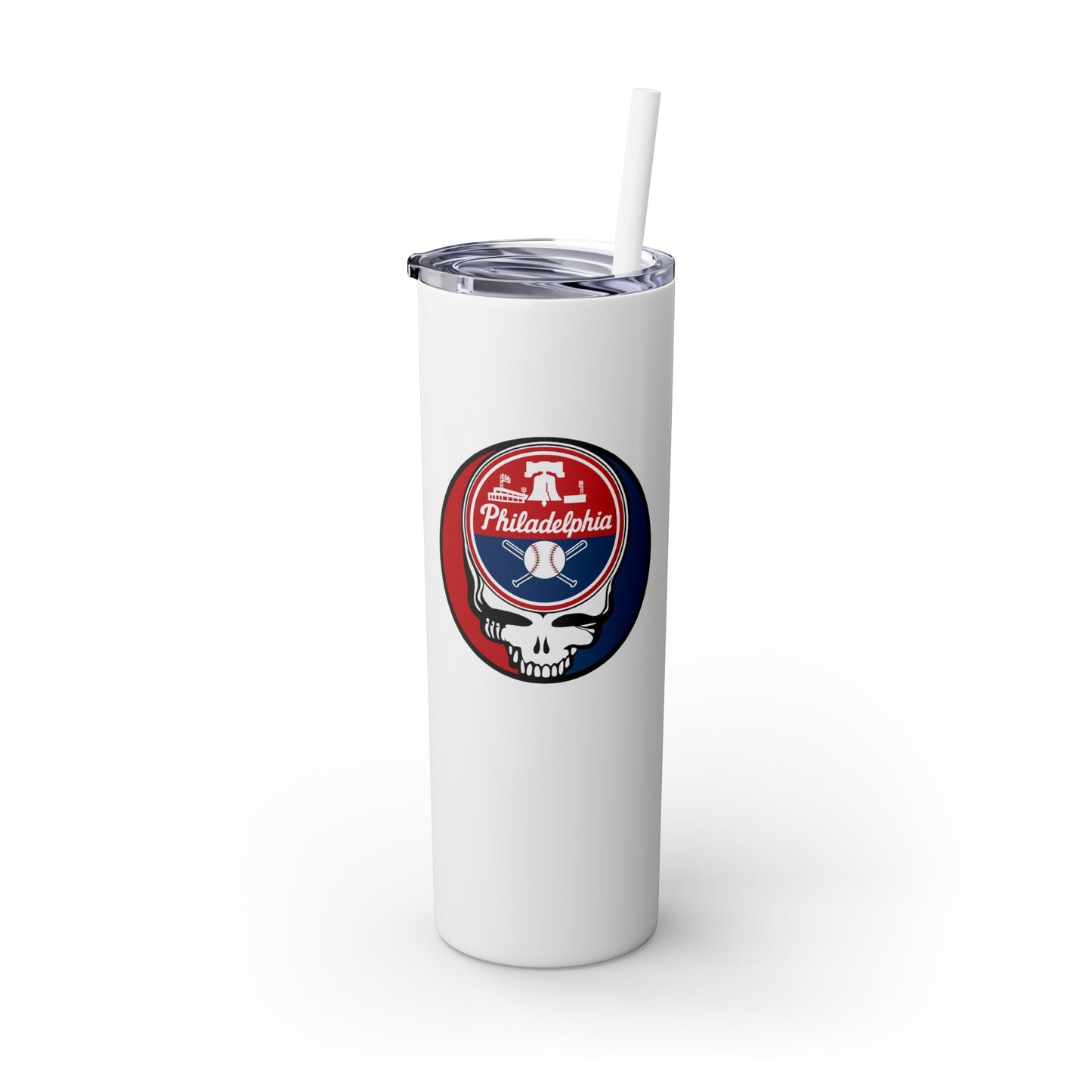 Philadelphia Phillies Skinny Tumbler with Straw, 20oz
